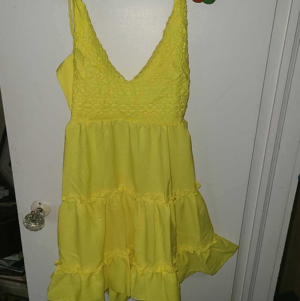 yellow summer dress